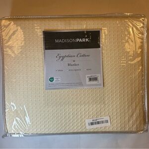 Madison Park 100% Egyptian Cotton Lightweight Summer Blanket, Breathable Waffle